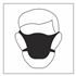 Hazard Symbol Decal - Face Mask - 1/2"